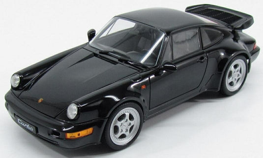 【予約】 Porscheポルシェ 911 964 Turboターボ 1990 ブラック / WELLY 1/18 ミニカー