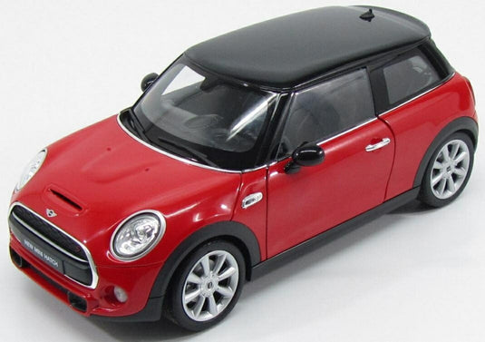 【予約】 MINIミニ Cooperクーパー Hatchハッチ 2 Door 2015 レッド ブラック / WELLY 1/18 ミニカー
