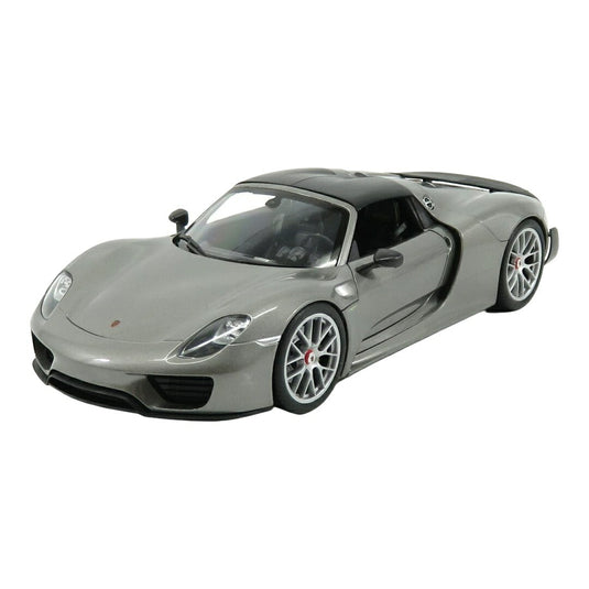 Porscheポルシェ 918 Spyder ヴァイザッハパッケージ ハードトップ クローズド 2015 グレー / WELLY 1/18 ミニカー