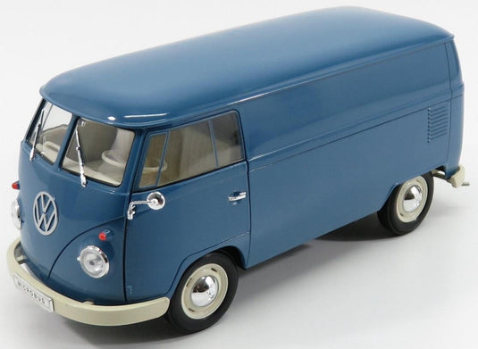 【予約】 VWフォルクスワーゲン T1 Vanバン 1963 ブルー / WELLY 1/18 ミニカー
