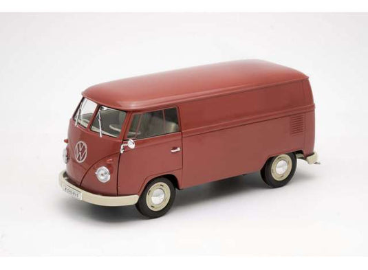 1963 フォルクスワーゲン T1 バス パネルバン レッド ワーゲンバス / WELLY 1/18 ミニカー
