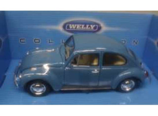 1959 フォルクスワーゲン ビートル ブルー VW Beetle ミニカー 1959 / WELLY 1/24 ミニカー