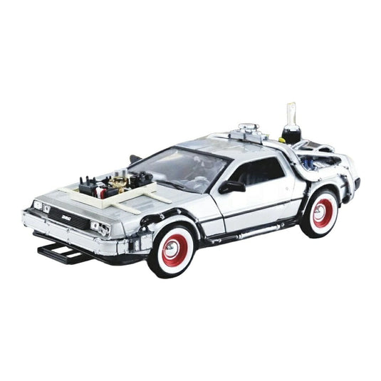 デロリアン バック・トゥ・ザ・フューチャー PART3 シルバー / Welly 1/24 ミニカー