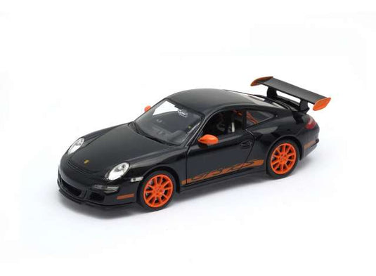 2007 ポルシェ 911 GT3RS ブラック/オレンジストライプ Porsche ミニカー / WELLY 1/24 ミニカー