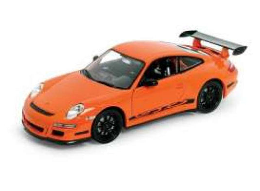 2007 ポルシェ 911 GT3RS オレンジ/ブラックストライプ Porsche ミニカー / WELLY 1/24 ミニカー