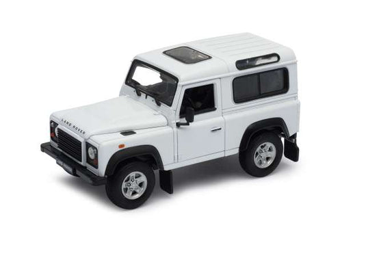 ランドローバー ディフェンダー ホワイト Land Rover 四駆 ミニカー / WELLY 1/24 ミニカー
