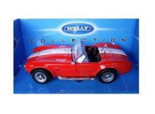1965 シェルビー コブラ SC 427 レッド/ホワイト Shelby Cobra 427 / WELLY 1/24 ミニカー