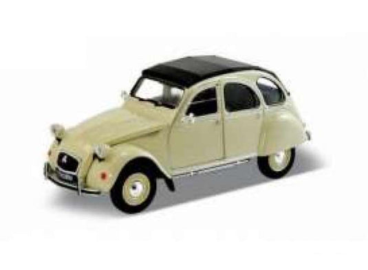 1982 シトロエン 2CV クリーム Citroen 2CV ミニカー 1982年仕様 / WELLY 1/24 ミニカー