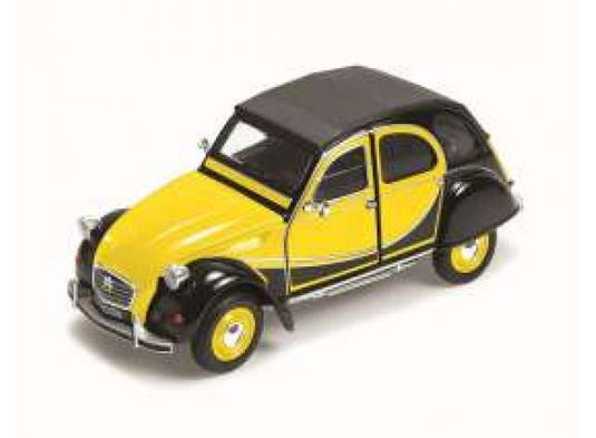 1982 シトロエン 2CV チャールストン イエロー/ブラック 1982 2CV / WELLY 1/24 ミニカー