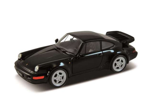 2009 ポルシェ 964 ターボ ブラック Porsche 911 ターボ ミニカー / WELLY 1/24 ミニカー