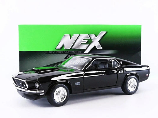 フォード マスタング Boss 429 1969 ブラック / Welly 1/24 ミニカー