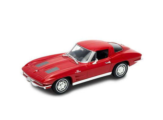 1963 シボレー コルベット レッド Chevrolet Corvette ミニカー 1963 / WELLY 1/24 ミニカー
