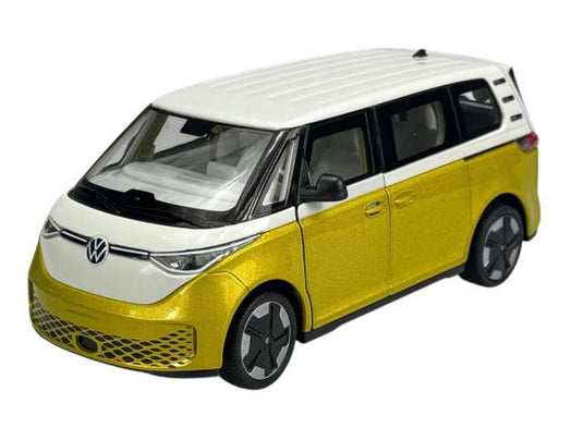 フォルクスワーゲン ID Buzz イエロー/ゴールド VW ID.Buzz ワーゲンバス / WELLY 1/24 ミニカー