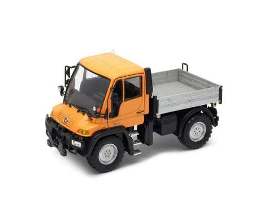 メルセデスベンツ ウニモグ オレンジ/グレー Mercedes Unimog 1/32 / WELLY 1/32 ミニカー