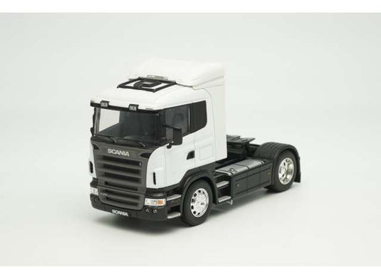 スカニア R470 ホワイト トラック 働く車 ミニカー 1/32 ミニチュア / WELLY 1/32 ミニカー