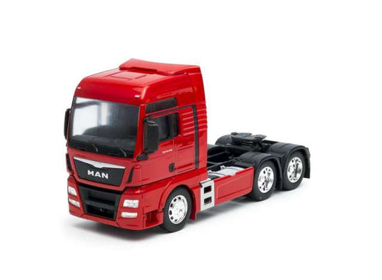 MAN TGX 6x4 レッド トラック 働く車 ミニカー 1/32 ミニチュア / WELLY 1/32 ミニカー