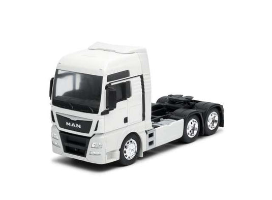 MAN TGX 6x4 ホワイト トラック 働く車 ミニカー 1/32 ミニチュア / WELLY 1/32 ミニカー