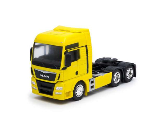 MAN TGX 6x4 イエロー トラック 働く車 ミニカー 1/32 ミニチュア / WELLY 1/32 ミニカー