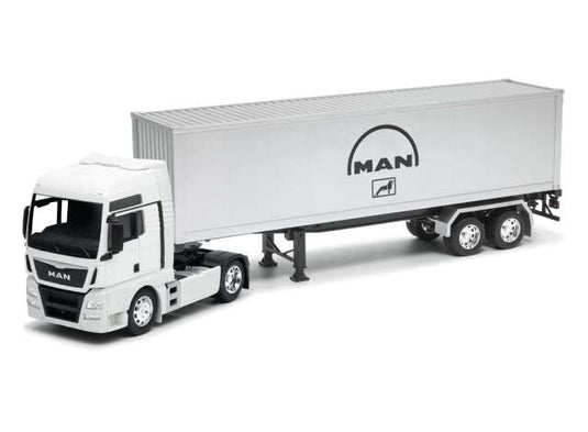 MAN TGX XXL トラクター & トレーラー クリーム トラック 働く車 1/32 / WELLY 1/32 ミニカー