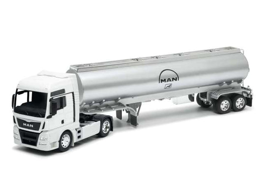 MAN TGX XXL トラクター & タンクローリー クリーム トラック 1/32 / WELLY 1/32 ミニカー