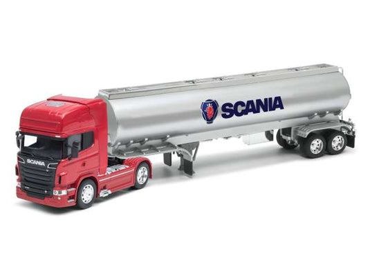 スカニア R730 トラクター & タンクローリー レッド トラック 働く車 1/32 / WELLY 1/32 ミニカー