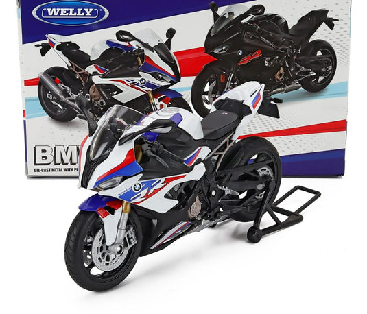 BMW S1000 RR 2019 WHITEホワイト BLUEブルー BLACKブラック / WELLY 1/12 ミニカー