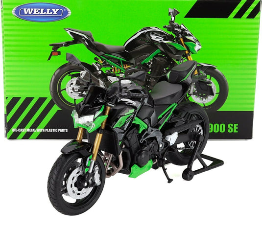 KAWASAKIカワサキ Z900 SE 2024 GREENグリーン BLACKブラック / WELLY 1/12 ミニカー