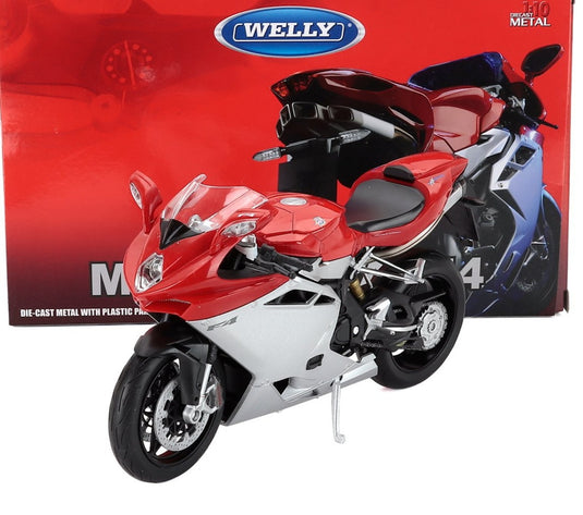 MV AgustaMVアグスタ F4 1000R 2006 レッドホワイト / WELLY 1/10 バイク