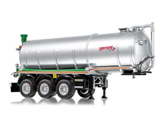Kotte tank semi-trailer garant TSA 30.000, white-aluminium/Wiking 1/32ミニカー