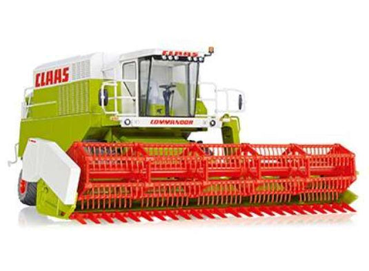 Claas Commandor 116 CS - with crop front C660, green/red/white/Wiking 1/32ミニカー