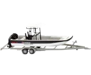 Lehmar 多目的ボート MZB 72 / Wiking 1/87 建設機械模型 工事車両