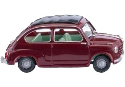 Fiat 600 レッド / Wiking 1/87 建設機械模型 工事車両