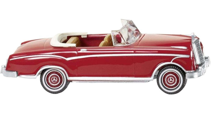 Mercedes Benz 220 S カブリオ ルビーレッド / Wiking 1/87 建設機械模型 工事車両