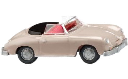 Porsche 356 Cabrio ベージュ / Wiking 1/87 ミニカー