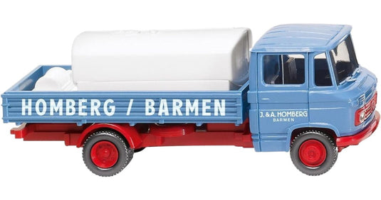 Mercedes-Benzメルセデスベンツ L 408 フラットベッド 働く車 トラック 模型 / Wiking 1/87 ミニカー 模型