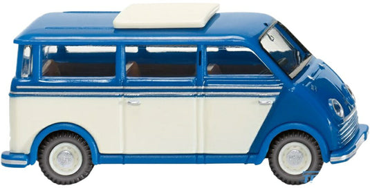 DKW スピードバン バス ブルー/ホワイト 公共交通 模型 モデル / Wiking 1/87 ミニカー 模型