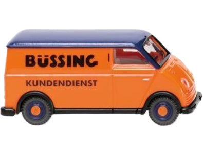 Bussingビュッシング スピード ボックスバン 働く車 トラック 模型 モデル / Wiking 1/87 ミニカー 模型