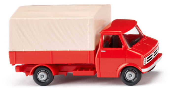 1969-88 Bedford フラットベッドトラック ブラッドオレンジ ミニカー / WIKING 1/87