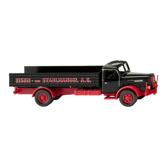 Henschel HS 140 Eisen- und Stahlhandel A.G. 平ボディトラック / Wiking 1/87 ミニカー トラック模型