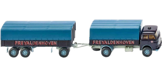 Freyaldenhoven MAN Pausbacke フラットベッドトレーラートラック トレーラー / Wiking 1/87 建設機械模型 工事車両
