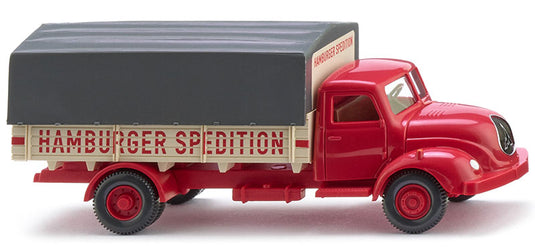 Hamburger Spedition 1958-67 Magirus フラットベッドトラック ミニカー / WIKING 1/87