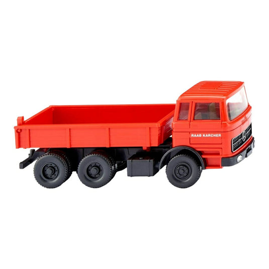メルセデス・ベンツ Raab Karcher フラットベッドダンプ 建設車両 / Wiking 1/87 ミニカー トラック模型