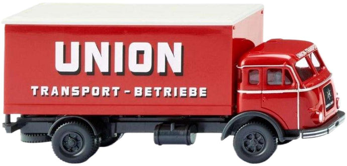 Union Transport Henschel ボックストラック トラック / Wiking 1/87 建設機械模型 工事車両
