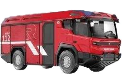 フォイアーヴェア Rosenbauer RT R-Wing Design トラック / Wiking 1/43 建設機械模型 工事車両