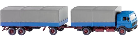Mercedes Benzメルセデスベンツ NG Flatbedフラットベッド Truck-Trailer トラック 模型 /Wiking 1/87