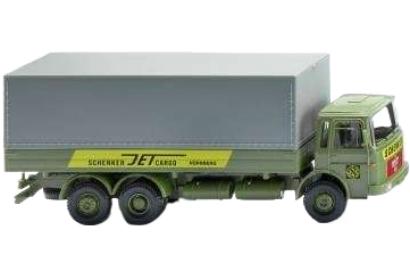 Schenker MAN プラットフォームトラック トラック / Wiking 1/87 建設機械模型 工事車両