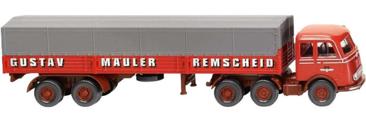 Spedition Gustav Mauler Mercedes Benz LPS 333 カーテンサイドセミトレーラー トレーラー / Wiking 1/87 建設機械模型 工事車両