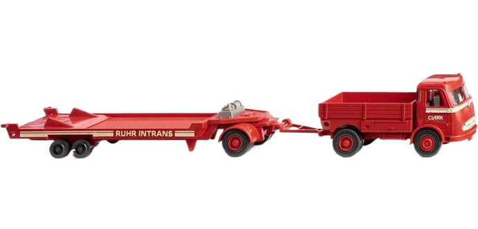 Ruhr Intrans Mercedes Benz Pullman ローローダートレーラートラック トレーラー / Wiking 1/87 建設機械模型 工事車両