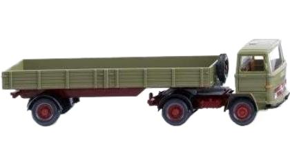 Mercedes Benz 連結トラック グリーン トラック / Wiking 1/87 建設機械模型 工事車両