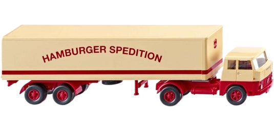 Hamburger Spedition Henschel HS 14/16 ボックスセミトレーラー トレーラー / Wiking 1/87 建設機械模型 工事車両